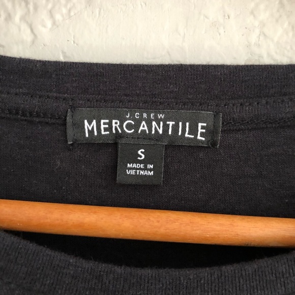 J. Crew Dark Gray Side Tie Long Sleeve Tee Shirt - Picture 6 of 7